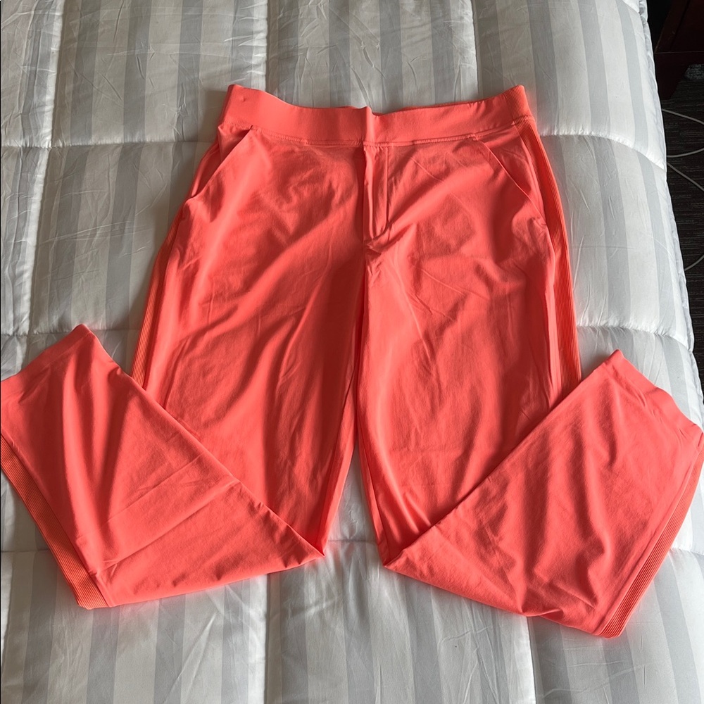 Women’s Athleta Brooklyn Pants, size 12 tall, sunset glow